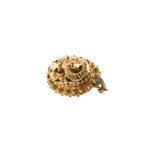 Gouden S-broche | Antiek (vintage, klederdracht) (vintage), Ophalen of Verzenden, Gebruikt, Overige kleuren, Goud