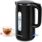 Waterkoker - Retro - Elektrisch - 1.7L - 2200W - Zwart, Witgoed en Apparatuur, Waterkokers, Verzenden, Zo goed als nieuw
