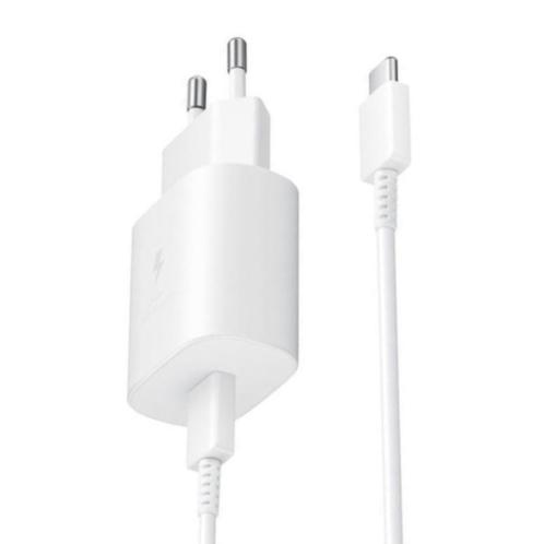 Samsung USB-C Thuislader met kabel - 25W - 1 meter - Wit, Computers en Software, Pc- en Netwerkkabels, Nieuw, Ophalen of Verzenden