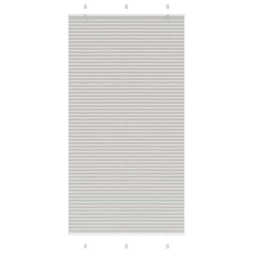 vidaXL Plisségordijn 110x200 cm stofbreedte 109,4 cm, Huis en Inrichting, Stoffering | Gordijnen en Lamellen, Grijs, Nieuw, Verzenden