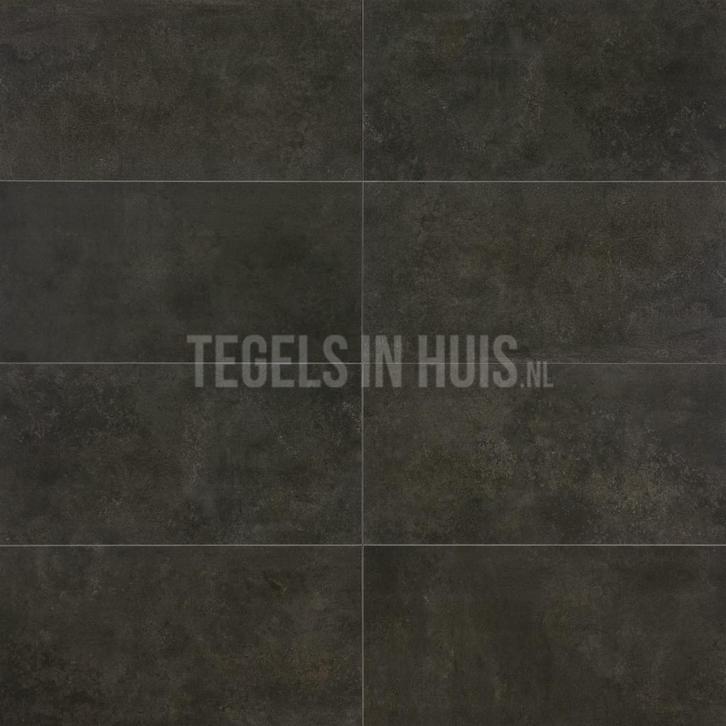 Vloertegel / wandtegel metallique iron antraciet lappato, Doe-het-zelf en Verbouw, Tegels, Vloertegels, Nieuw, 10 m² of meer, Ophalen