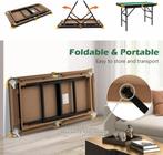 COSTWAY Opvouwbare Biljarttafel Biljarttafel met Accessoires, Verzenden, Zo goed als nieuw