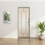 Stalen Taatsdeur - Kiezelgrijs - 5 Vlaks - Mat glas, Doe-het-zelf en Verbouw, Deuren en Horren, Minder dan 80 cm, Overige typen