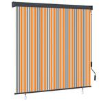 vidaXL Rolgordijn voor buiten 170x250 cm geel en blauw, Verzenden, Nieuw