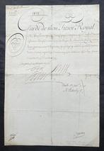 Louis XIV - Rare document signé avec signature et mot, Verzamelen, Nieuw