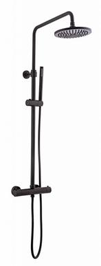 Saniflex black series opbouw doucheset rond mat zwart, Verzenden, Nieuw