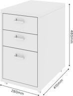 Ladeblok op wielen - Ladeblok bureau - Rolcontainer - Wit -, Huis en Inrichting, Verzenden, Nieuw