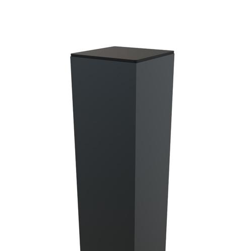 Aluminium poortpaal | Boston | 9 x 9 cm | Lengte 275 cm | .., Tuin en Terras, Schuttingen, Minder dan 3 meter, Nieuw, IJzer, 1 tot 2 meter
