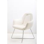Giroflex 757 7208 design vergaderstoelen wit leer gebruikt, Overige plaatsen, Ophalen of Verzenden, Gebruikt, Stoel