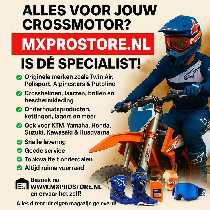 Alles voor jouw crossmotor? MXPROSTORE.NL is dé specialist!, Motoren, Onderdelen | Overige, Nieuw, Ophalen of Verzenden