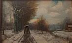 Hollandse school (XX) Naar Louis Apol - Winters landschap