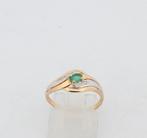Zonder minimumprijs - Ring - 18 karaat Geel goud Smaragd -, Nieuw