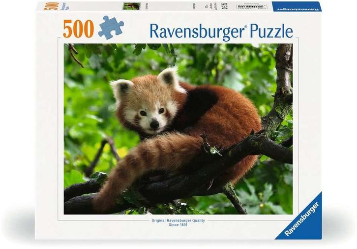 Schattige Rode Panda Puzzel (500 stukjes) | Ravensburger -, Hobby en Vrije tijd, Denksport en Puzzels, Nieuw, Verzenden