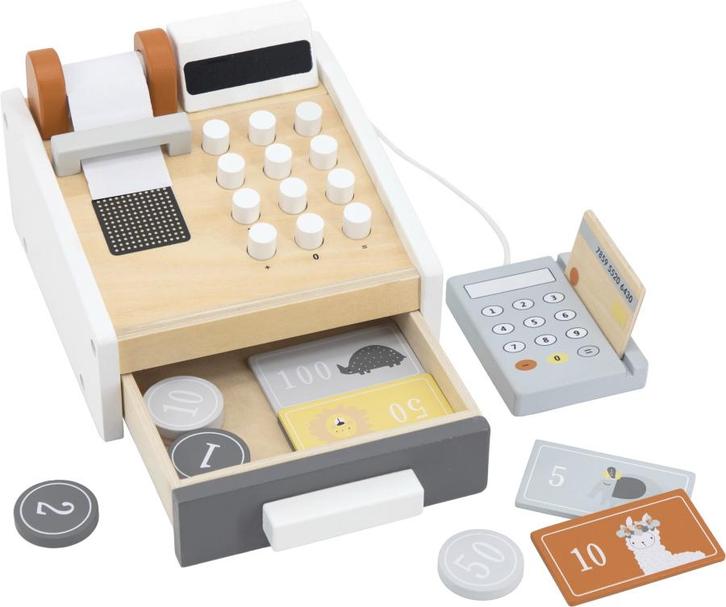 Tryco Houten Kassa met Pinautomaat TR-303005, Kinderen en Baby's, Speelgoed | Houten speelgoed, Nieuw, Verzenden