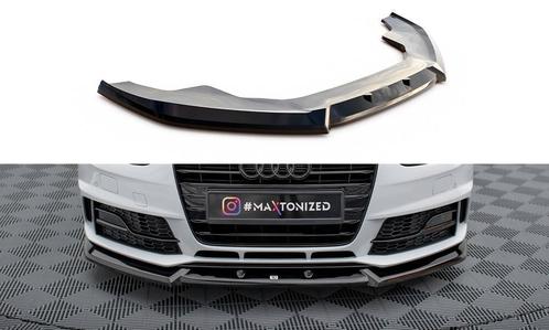 Voorspoiler V.1 Audi A4 Competition B8 FL Maxton Glans Zwart, Auto-onderdelen, Carrosserie en Plaatwerk, Ophalen of Verzenden