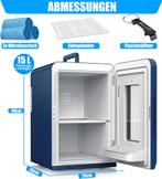 Minikoelkast -  koelkast - 15 Liter - AC DC 220-240V en 12V, Verzenden, Nieuw