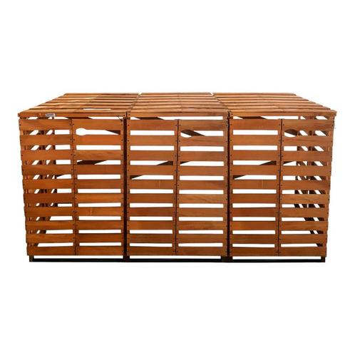 3x Containerombouw | Kliko ombouw | Containerberging | Bruin, Tuin en Terras, Bergingen en Tuinkasten, Nieuw, Hout, Containerberging