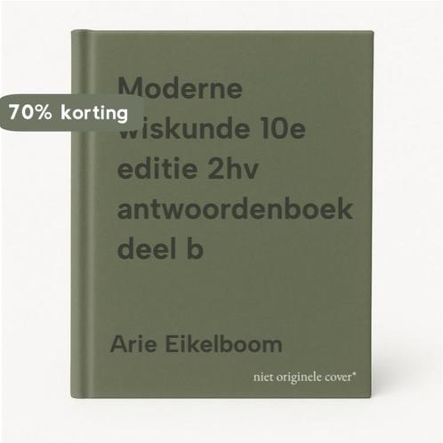 Moderne wiskunde 10e editie 2hv antwoordenboek deel b, Boeken, Schoolboeken, Gelezen, Verzenden
