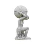 Atlas met bol en bloempot - steen - 105 cm - klassiek, Ophalen of Verzenden, Nieuw