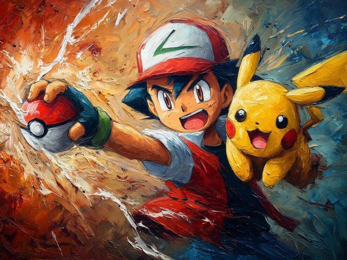 Canvas Fit - Alberto Ricardo - Ash y Pikachu: El Grito de la, Spelcomputers en Games, Spelcomputers | Overige Accessoires