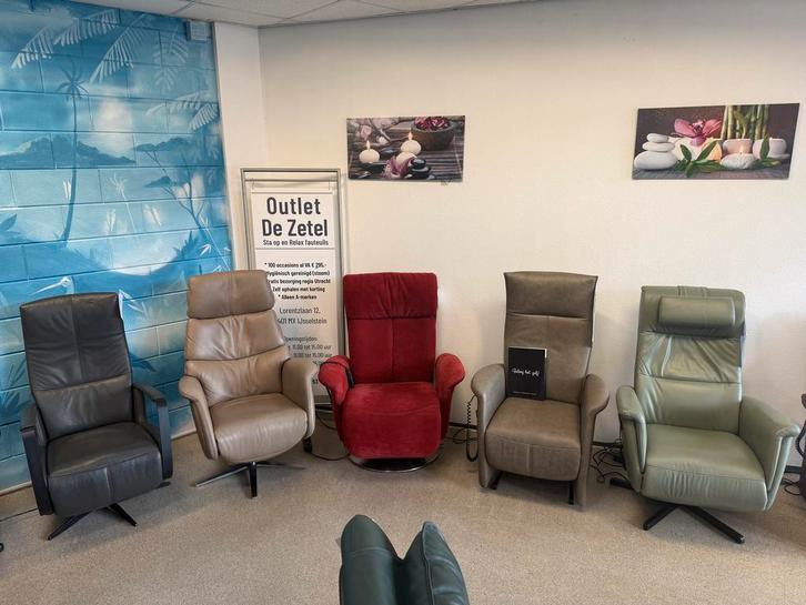sta op stoel relax fauteuil relaxfauteuil staopstoel, Huis en Inrichting, Stoelen, Zo goed als nieuw, Leer, Stof, Overige materialen