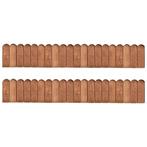 vidaXL Gazonranden 2 st 120 cm geïmpregneerd grenenhout, Verzenden, Nieuw
