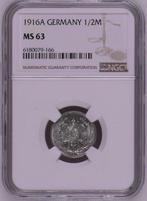 Duitsland. Wilhelm II. 1/2 Mark 1916 - NGC MS63