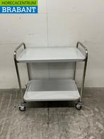 RVS Saro Serveerwagen 2 lagen 86 cm Horeca, Ophalen of Verzenden, Nieuw zonder verpakking