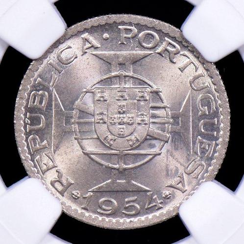 Portugees Mozambique. Republic. 2 ½ Escudos 1954 - NGC - MS, Postzegels en Munten, Munten | Europa | Niet-Euromunten