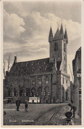 SLUIS - Stadhuis, Verzamelen, Ansichtkaarten | Nederland, Verzenden