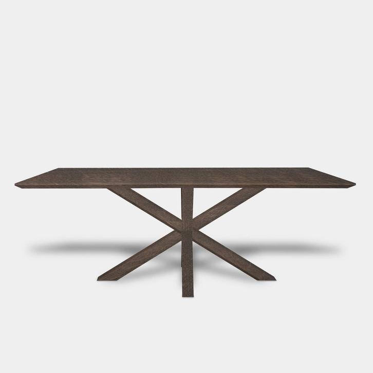 Tafel Rechthoekig Eikenhout  Matrix hout  160x90, Huis en Inrichting, Tafels | Eettafels