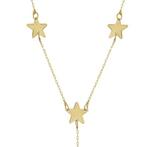 Halsketting - 14 karaat Geel goud - Y-model ster ketting, Nieuw