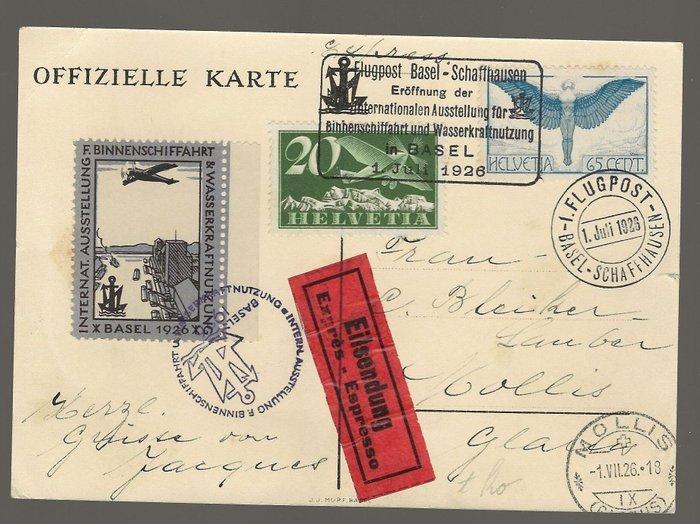 Zwitserland 1924/1926 - Zwitserse geschiedenis van luchtpost, Postzegels en Munten, Postzegels | Europa | België
