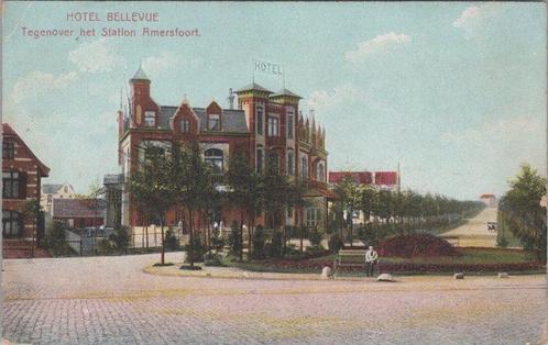 AMERSFOORT - Hotel Bellevue, Tegenover het Station Amersf..., Verzamelen, Ansichtkaarten | Nederland, Verzenden