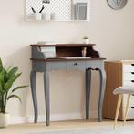 vidaXL Schrijftafel 80x40x92 cm massief mahoniehout, Verzenden, Nieuw