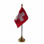 Zwitserland versiering tafelvlag 10 x 15 cm - Zwitserland .., Nieuw, Ophalen of Verzenden