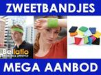 Zweetbandjes - alle kleuren hoofd- en pols zweetbanden, Nieuw, Ophalen of Verzenden