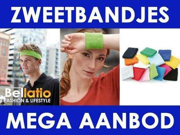 Zweetbandjes - alle kleuren hoofd- en pols zweetbanden beschikbaar voor biedingen