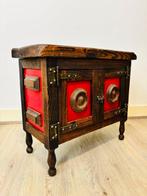 Kast - 20e eeuw boeren volkskunst kastje - Hout, Antiek en Kunst, Curiosa en Brocante