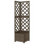 Hoek Latwerkplantenbak Grijs 40x40 | retourdeal | 59% kor..., Minder dan 60 cm, Vierkant, Nieuw, Ophalen of Verzenden