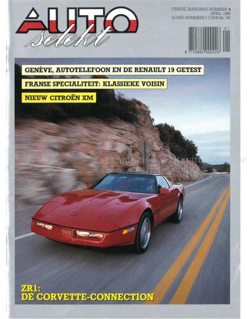 1989 AUTO SELEKT MAGAZINE 4 NEDERLANDS, Boeken, Auto's | Folders en Tijdschriften