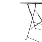 Bolero vierkante opklapbare stalen tafel zwart 60cm, Zakelijke goederen, Horeca | Meubilair en Inrichting, Verzenden, Nieuw in verpakking
