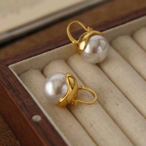 Chique moderne vintage pareldruppel oorbellen, Sieraden, Tassen en Uiterlijk, Oorbellen, Verzenden