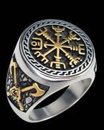 Kompas van de Dapperen - Vikingzegelring Vegvisir -