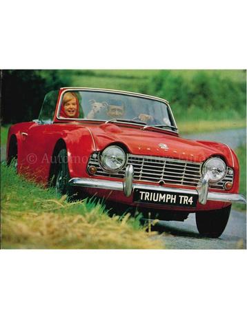 1963 TRIUMPH TR4 BROCHURE ENGELS beschikbaar voor biedingen