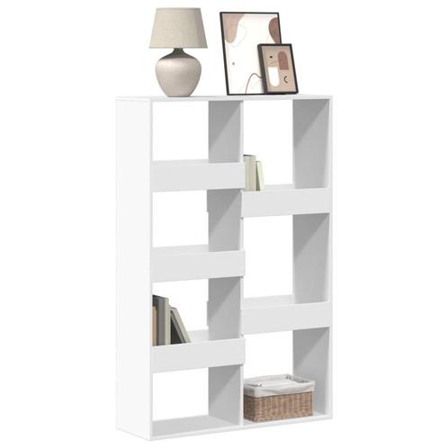 vidaXL Boekenkast 100x33x155,5 cm bewerkt hout wit, Huis en Inrichting, Kasten | Boekenkasten, Nieuw, Overige houtsoorten, Verzenden