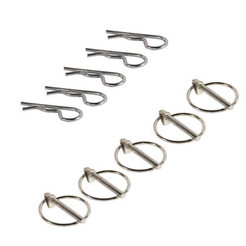 Novio Assortiment borgveren+clips verenstaal,  wit verzinkt, Auto diversen, Aanhangwagen-onderdelen, Ophalen of Verzenden