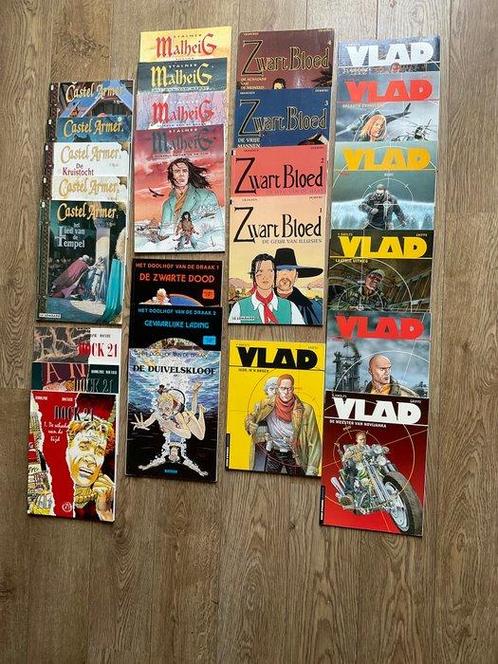 Vlad 1/7 + Castel Armer 1/5 + Zwart Bloed 1/4 + Malheig 1/4, Boeken, Stripboeken