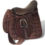 vidaXL Echt lederen paardrijzadel 16 14 cm (5-in-1 set,, Dieren en Toebehoren, Verzenden, Nieuw