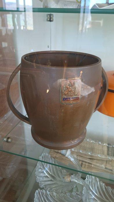 Ijsemmer - Koper - Art déco Cinzano, Antiek en Kunst, Kunst | Designobjecten